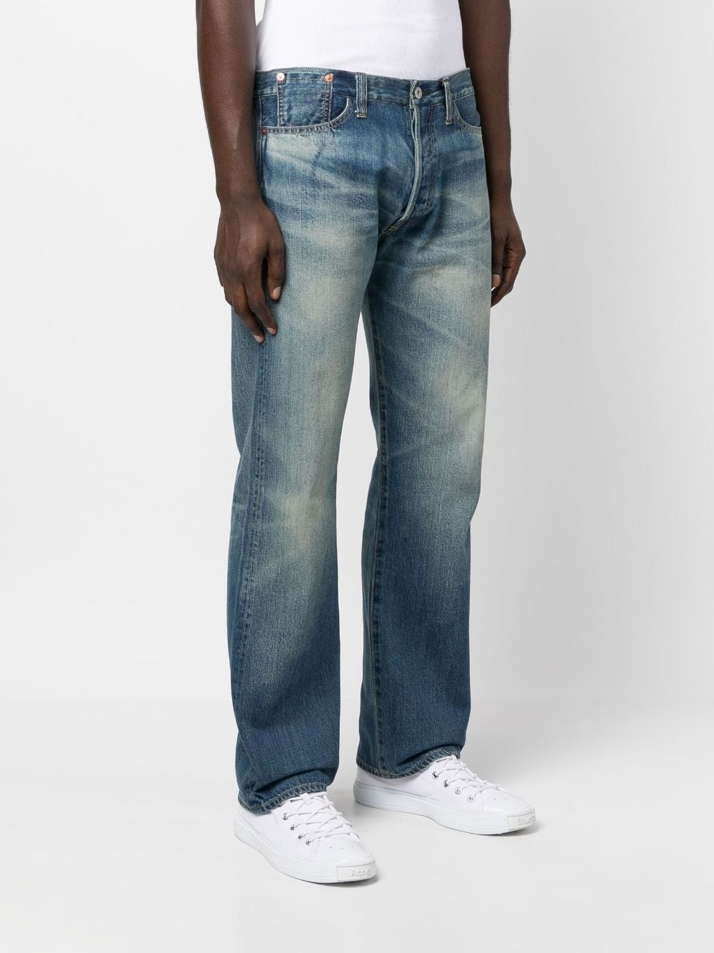 Pop-Art patch straight jeans - 4