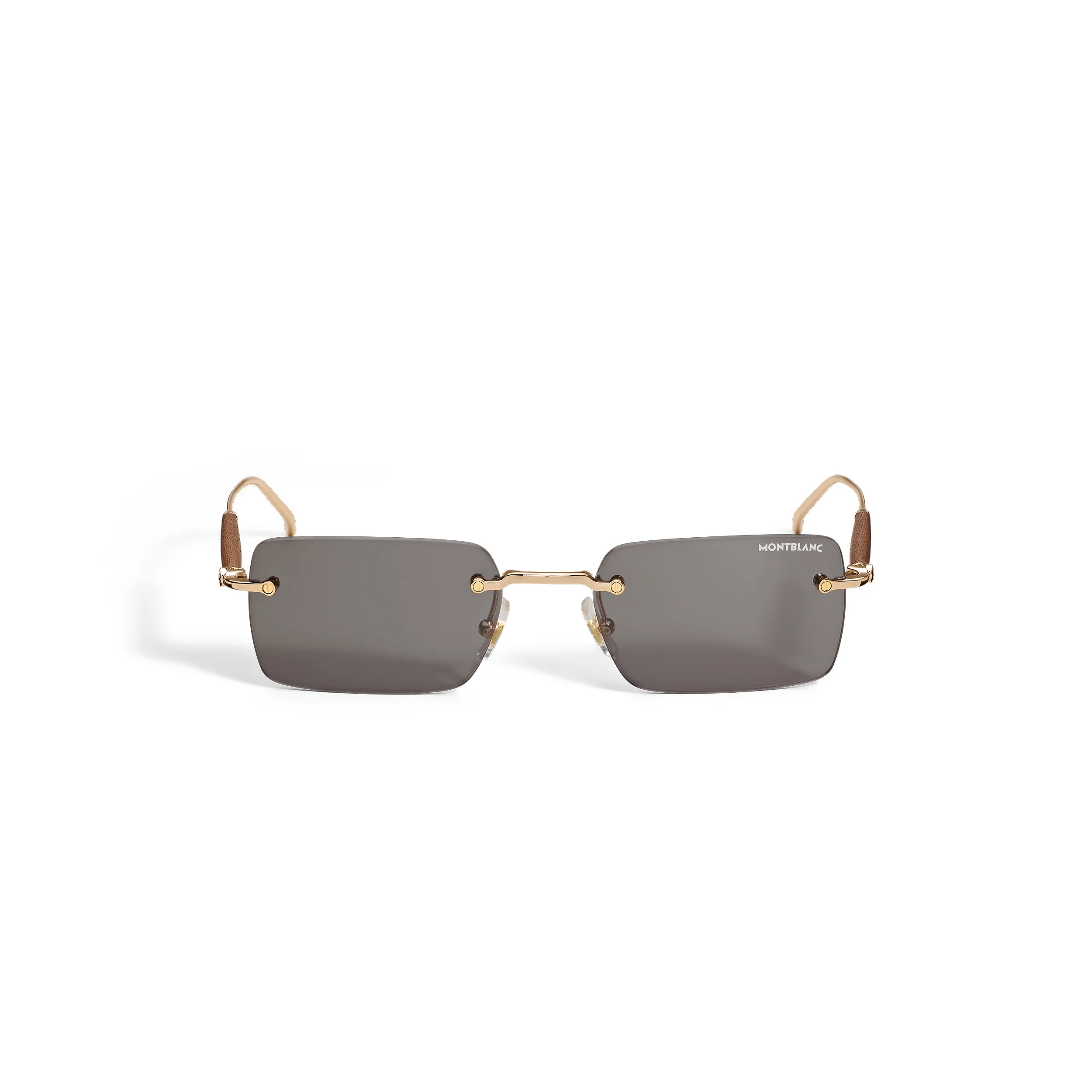 SQUARED SUNGLASSES WITH GOLD COL METAL FRAME - 1
