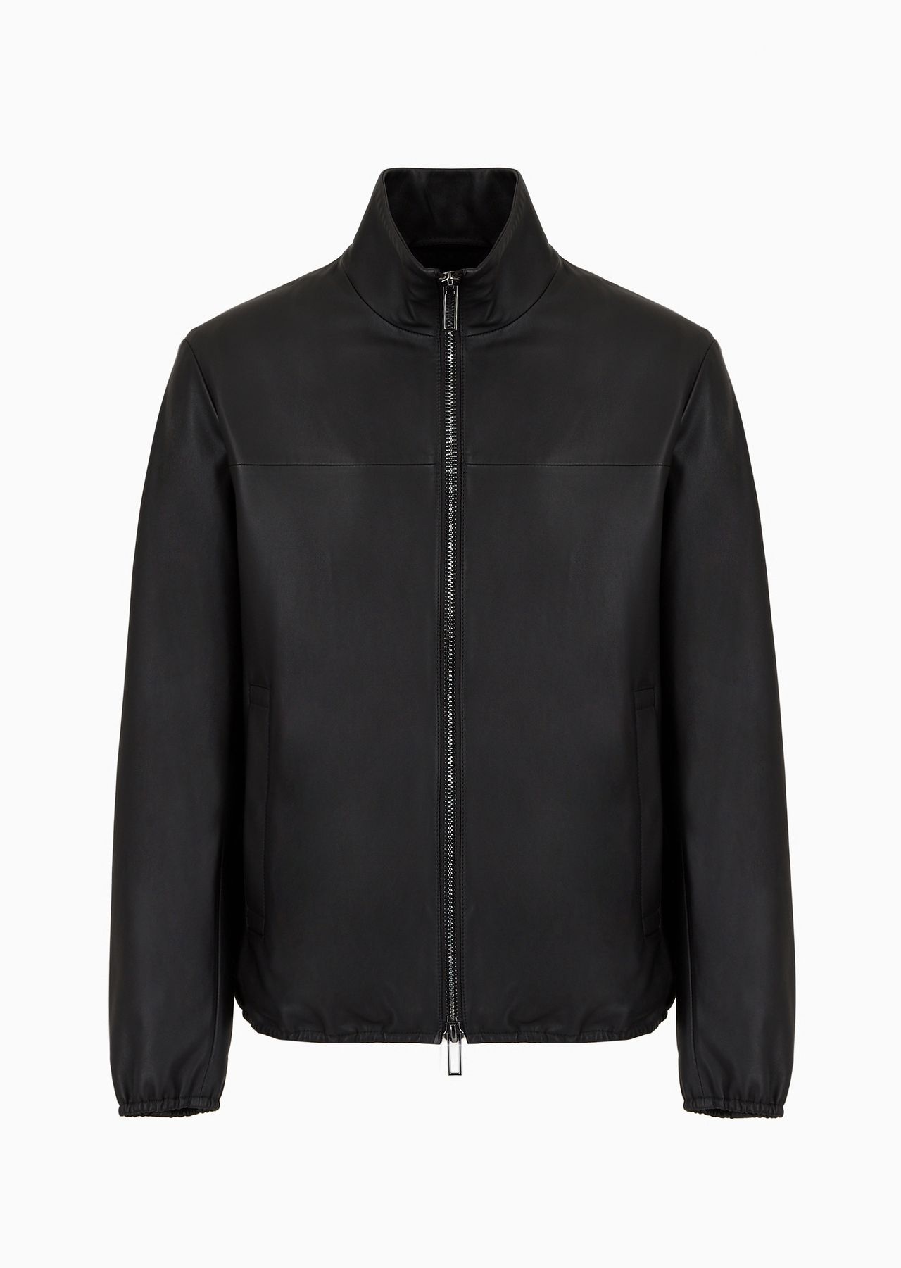 Semi-aniline nappa lambskin blouson with full-length zip - 1