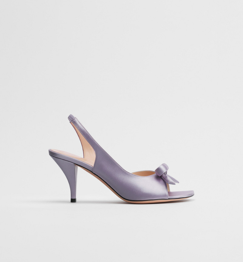 Dior Bow Heeled Slingback Sandal 1
