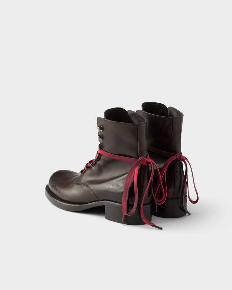 Leather laced booties 4