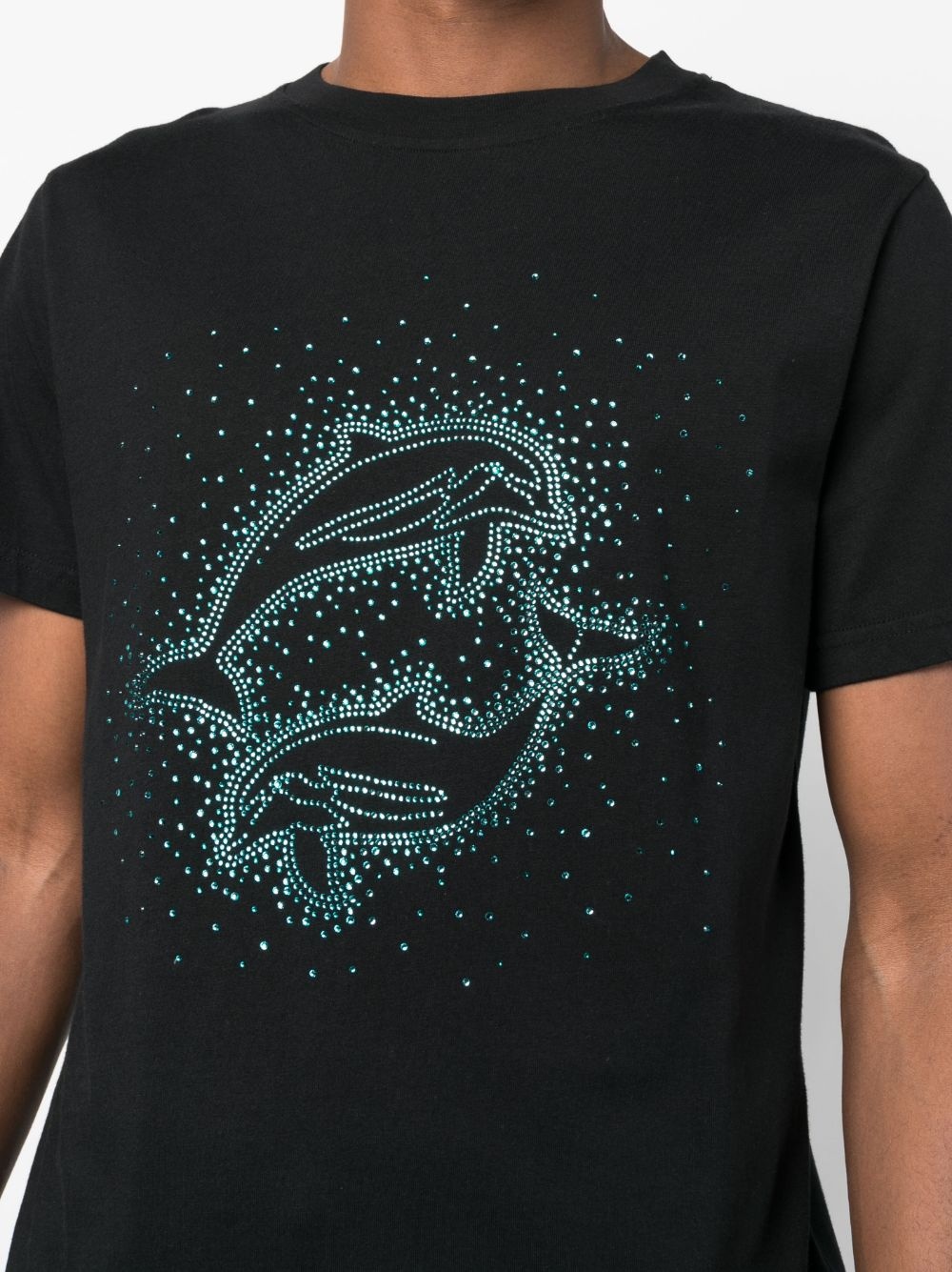 rhinestone-embellished dolphin T-shirt - 5