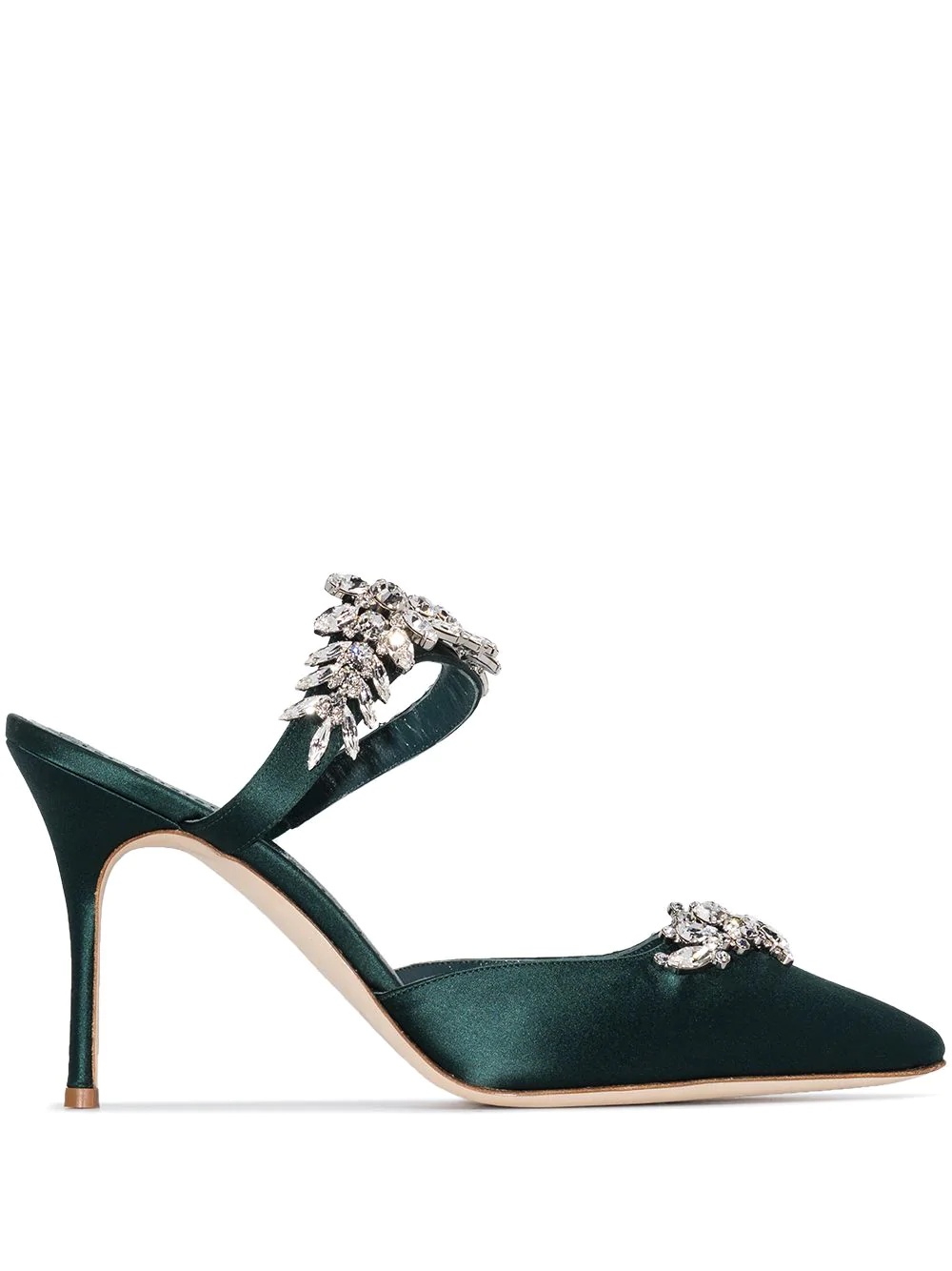 Lurum 90mm crystal-embellished mules - 1