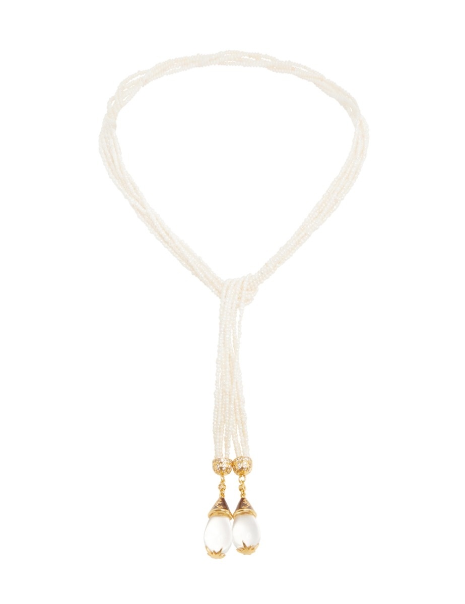 PEARL ROPE LARIAT NECKLACE - 1