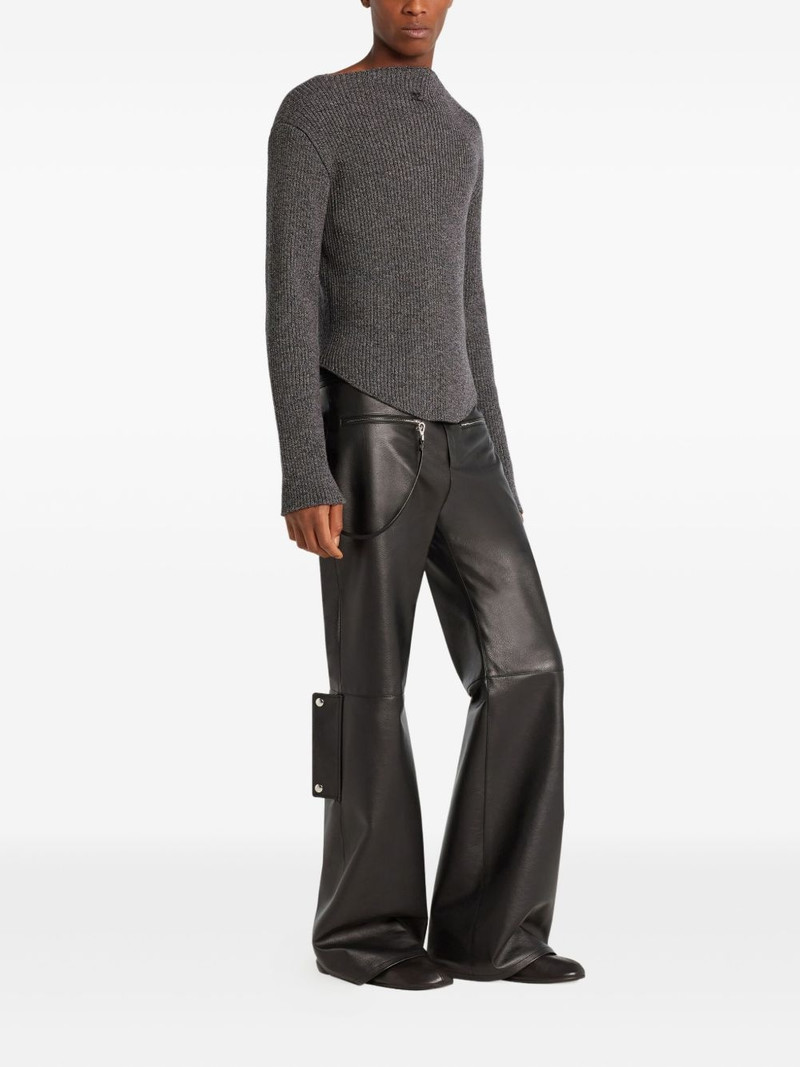 courrèges ribbed-knit sweater outlook
