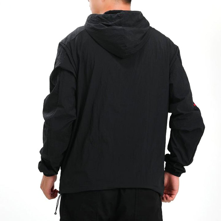 Air Jordan Jumpman Windbreaker Cardigan Sports Hooded Jacket Black CN3824-010 - 5