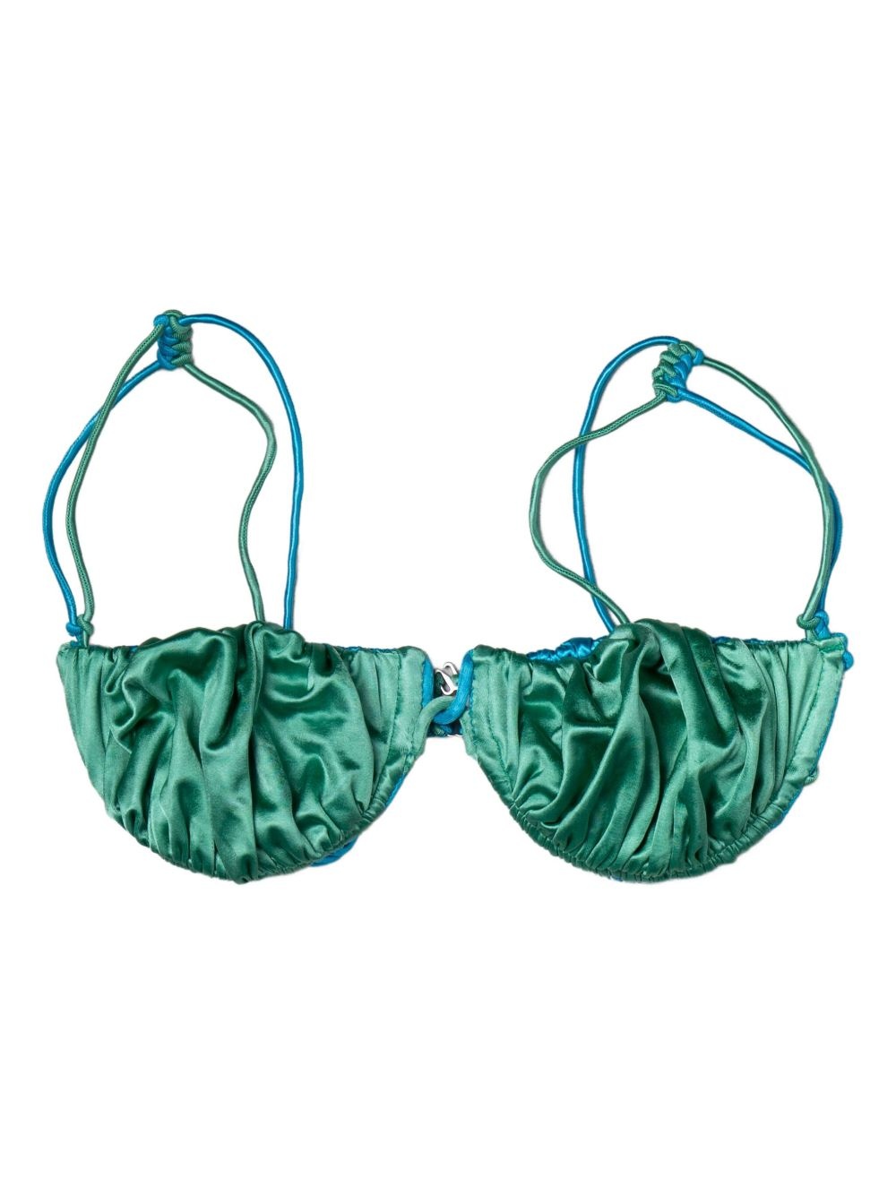reversible ruched bikini top - 2