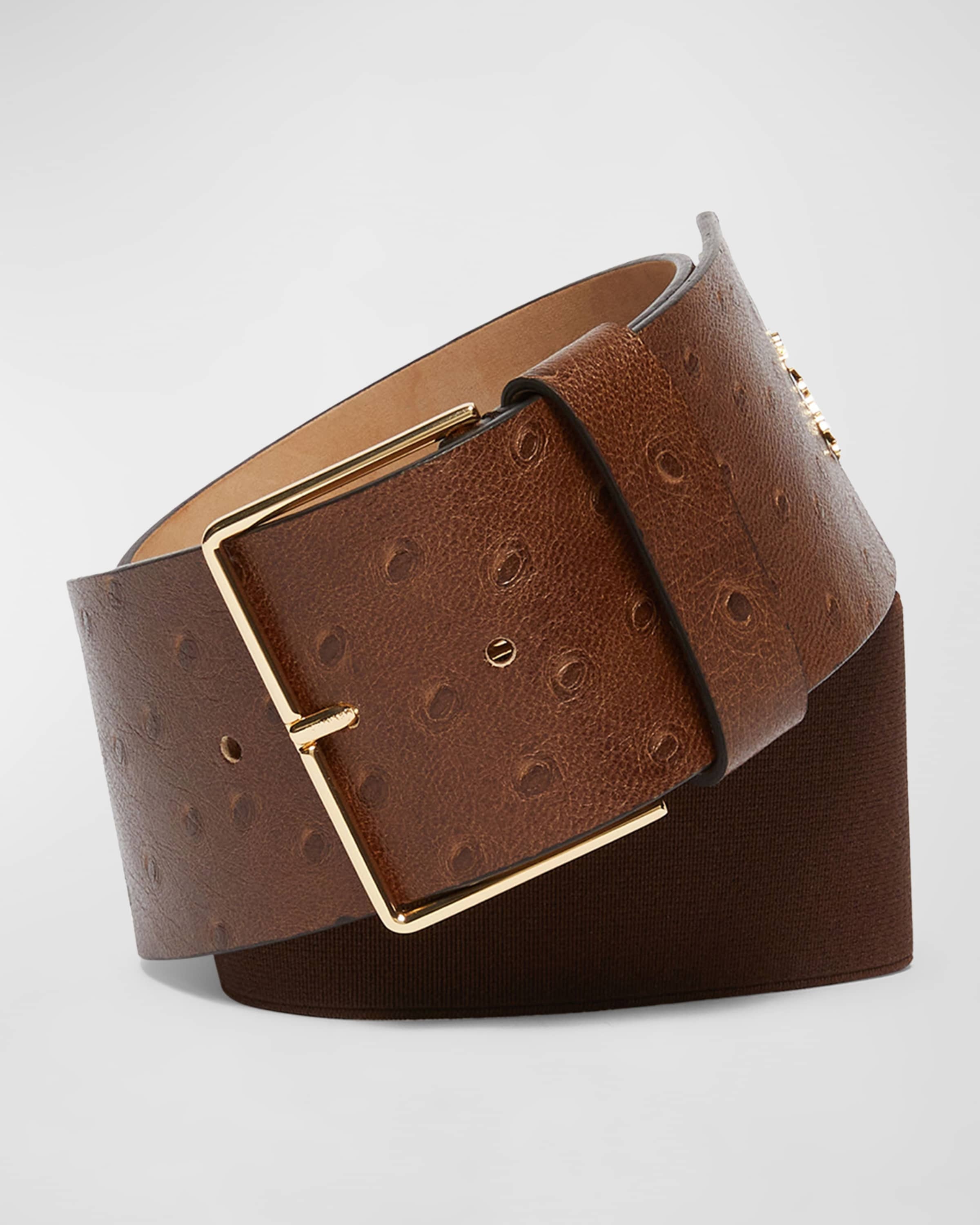 Wide Leather Belt - 1