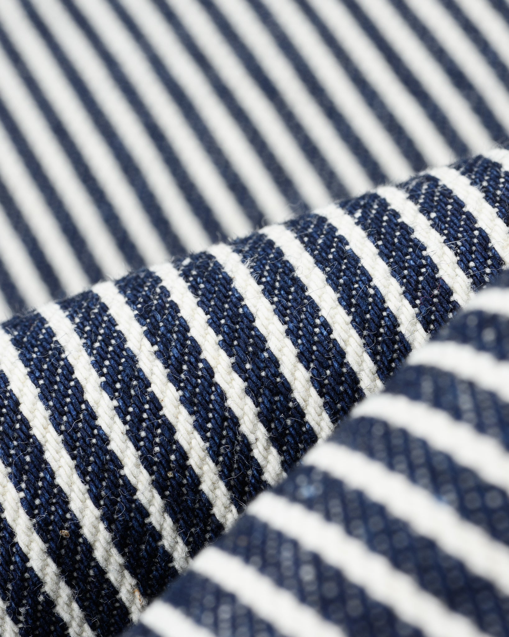 IHSH-07-IND 12oz Hickory Stripe Western Shirt - Indigo - 15