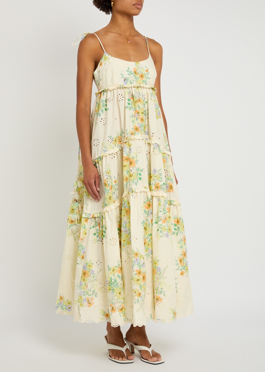 Alemais Juliette Floral-print Cotton Maxi Dress - 2