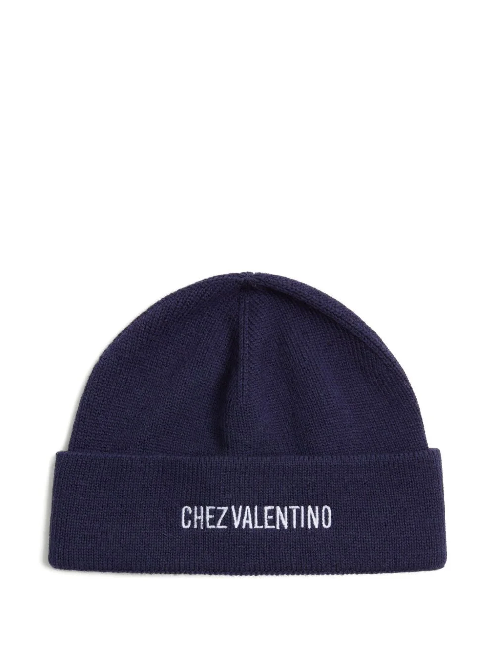 Chez Valentino Knitted Wool Beanie - 1