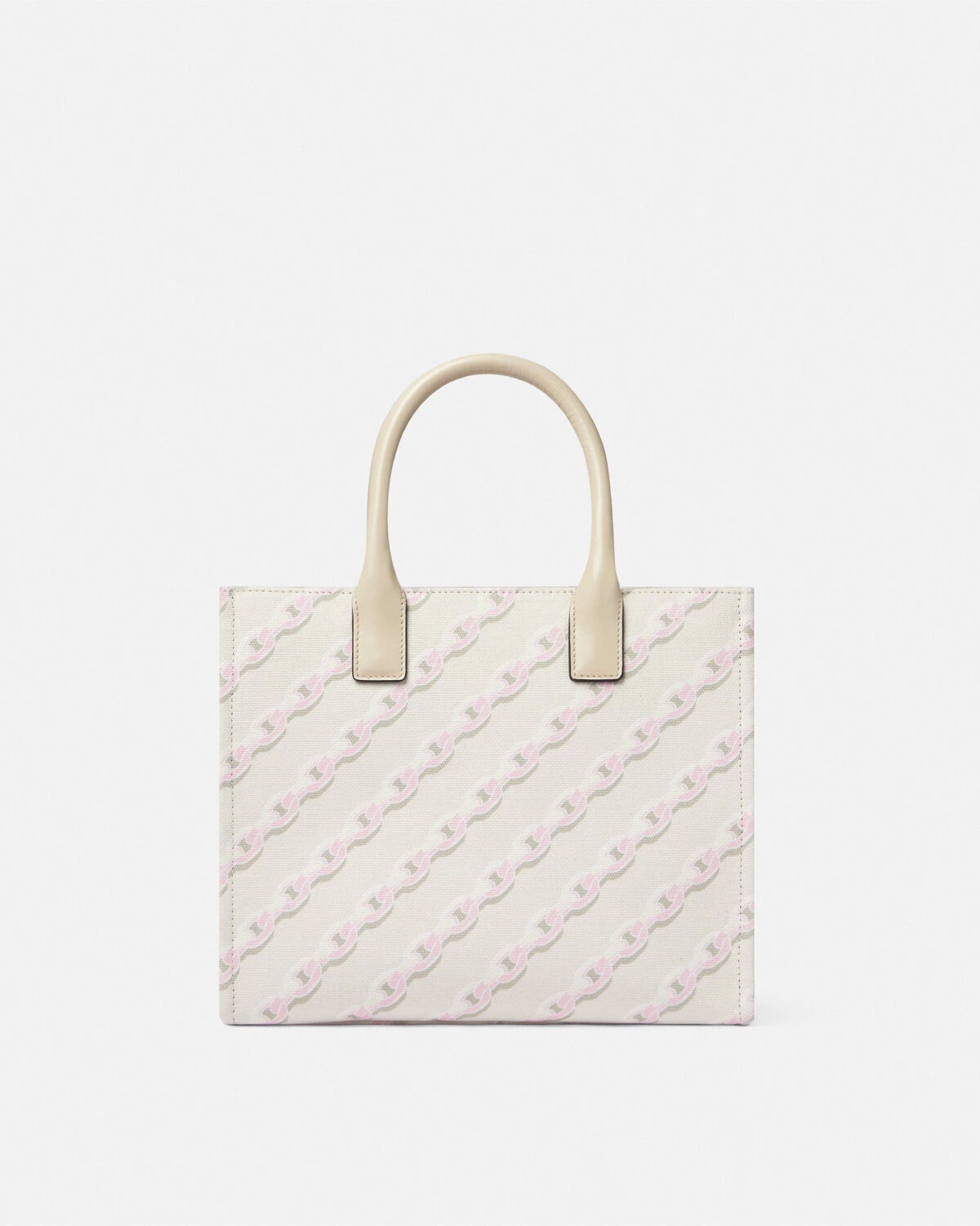 Chain Stripes La Medusa Small Tote Bag - 7