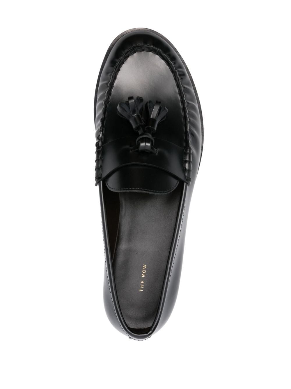 tassel-detail leather loafers - 4