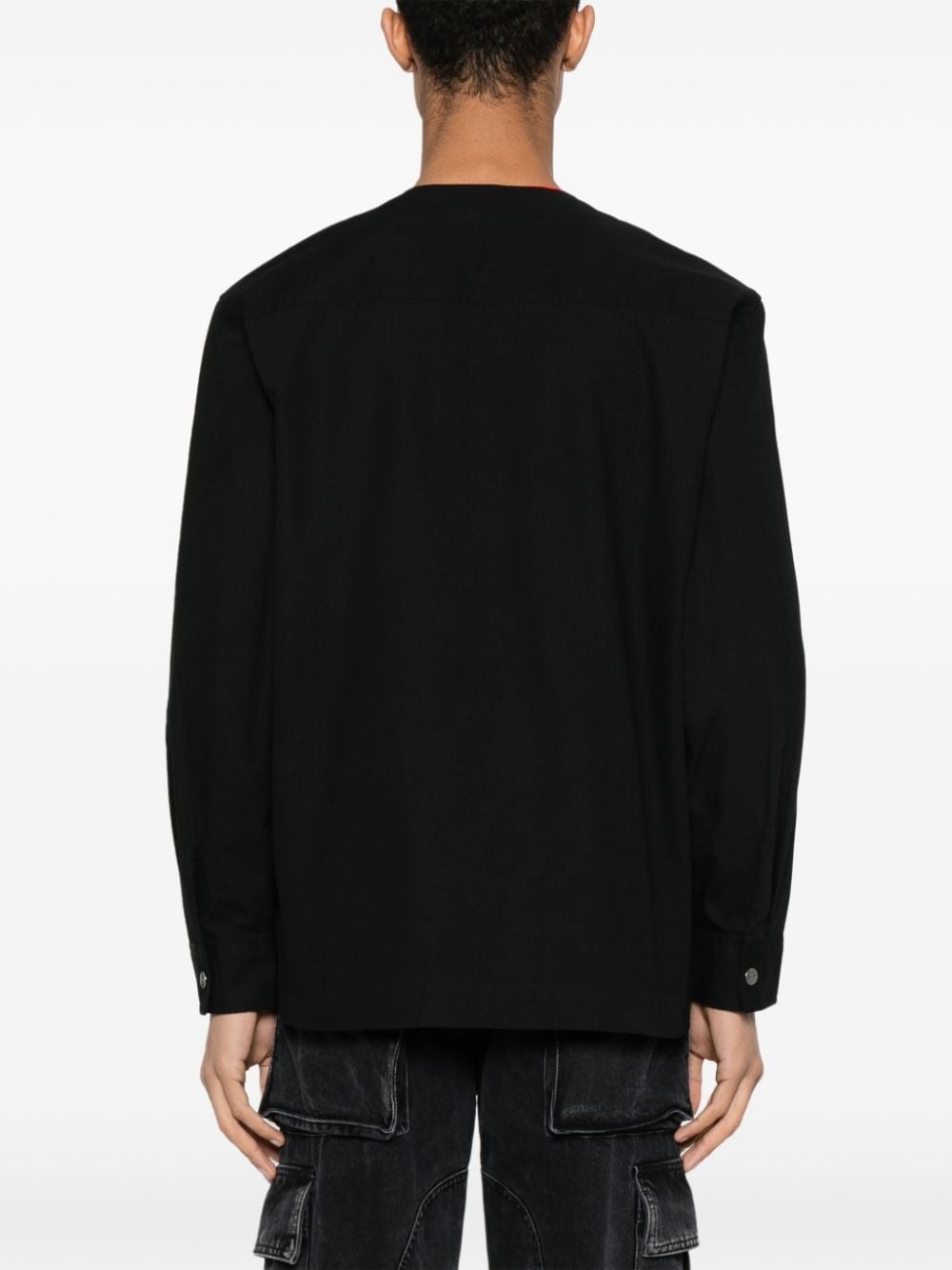 logo-appliquÃ© ripstop shirt - 4