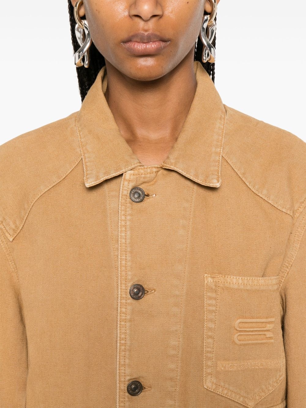 utility denim jacket - 5