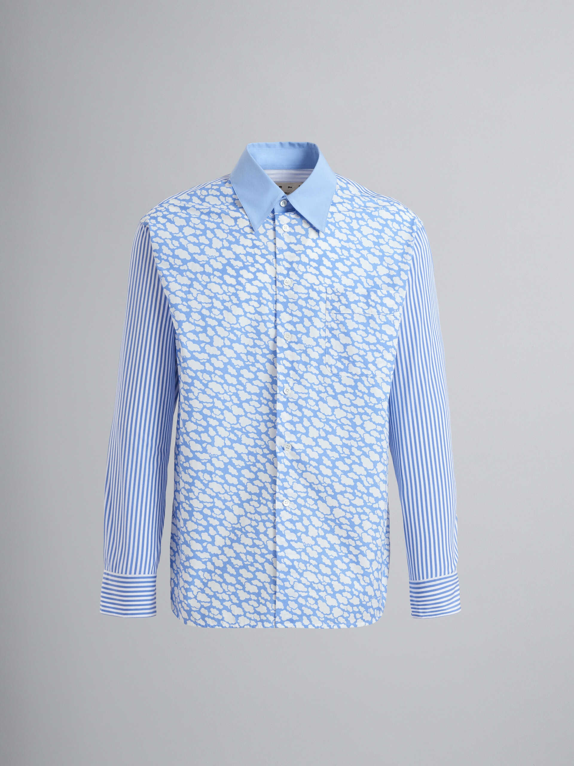 MARNI CLOUDS PRINT COTTON POPLIN SHIRT - 1