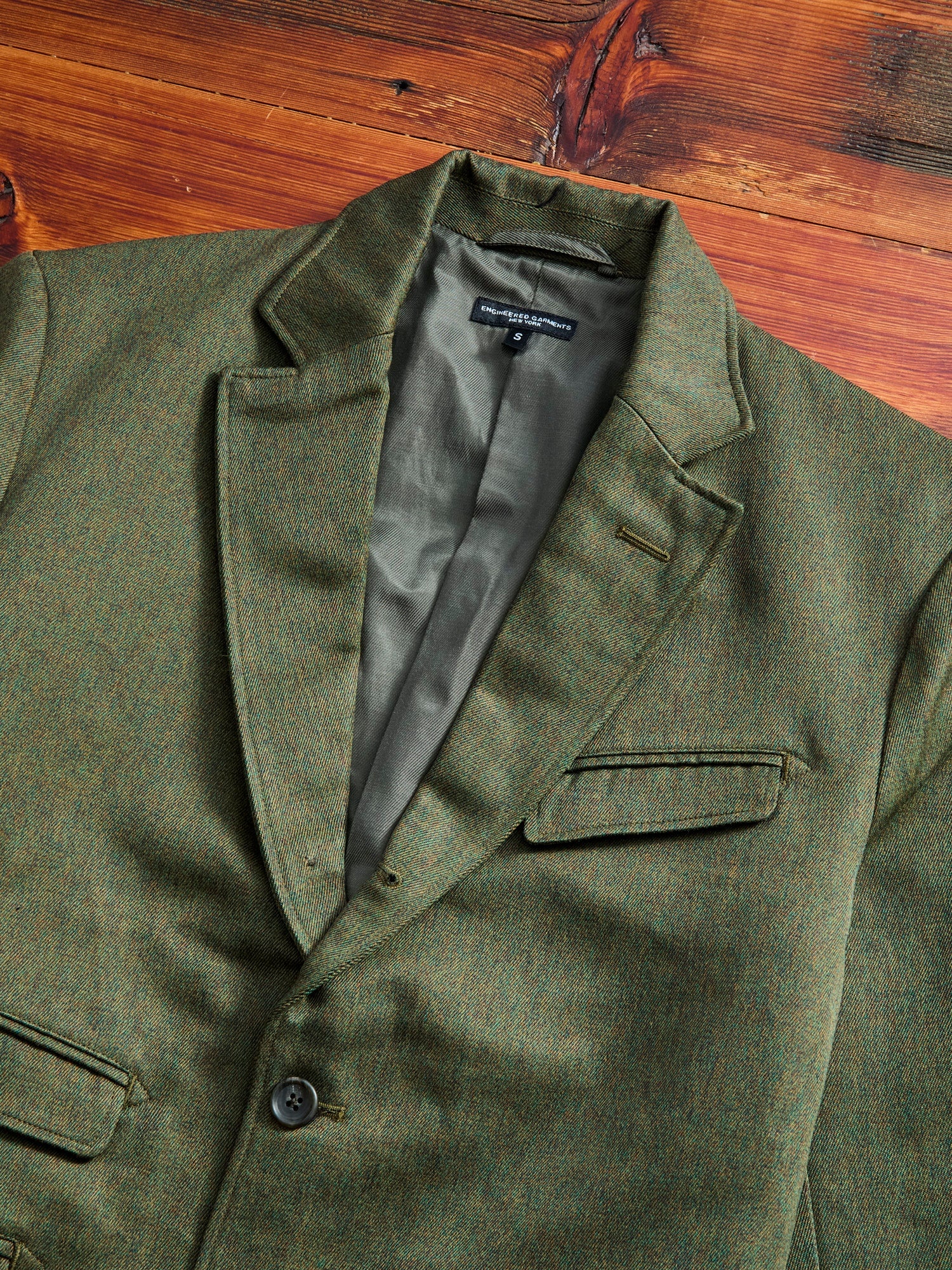 Melange Twill Andover Jacket in Olive - 3