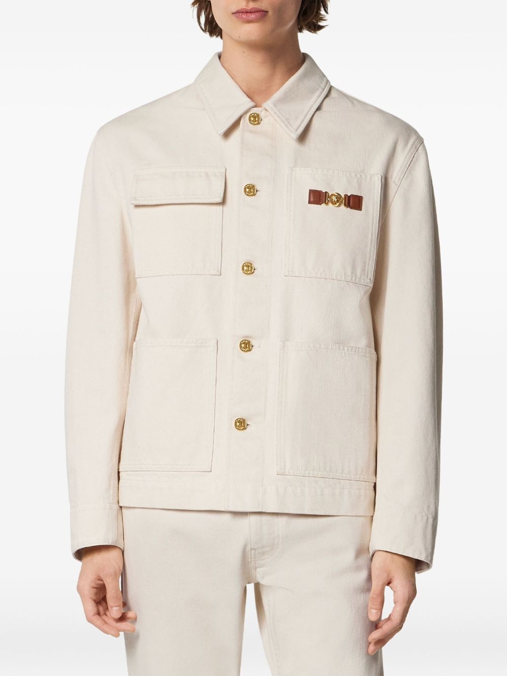 Medusa Biggie cargo denim jacket - 3