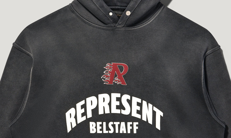 BELSTAFF X REPRESENT FLAME PHOENIX HOODIE 3