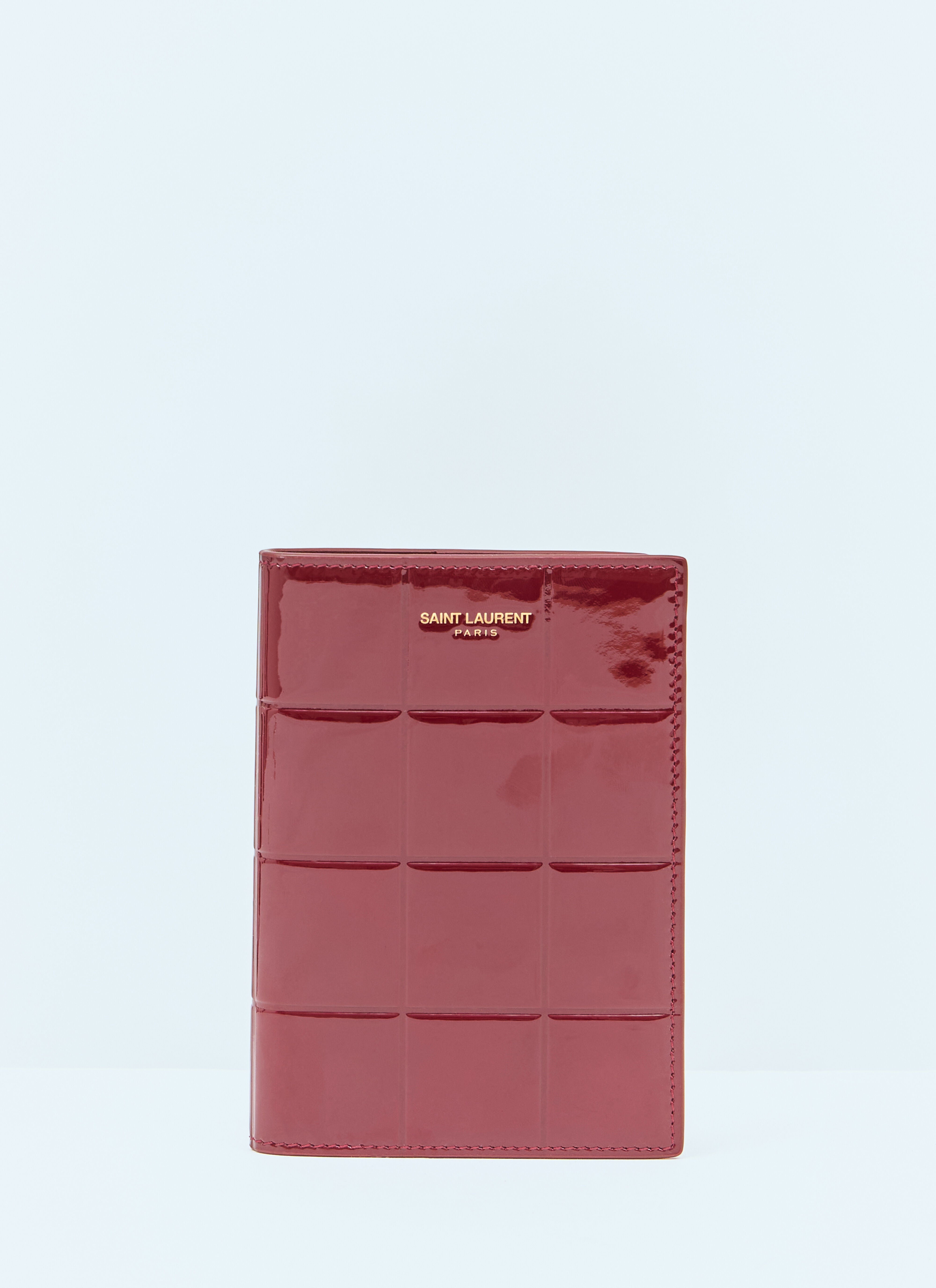 Saint Laurent Women Patent Quilted Leather Bi-Fold Wallet - 1