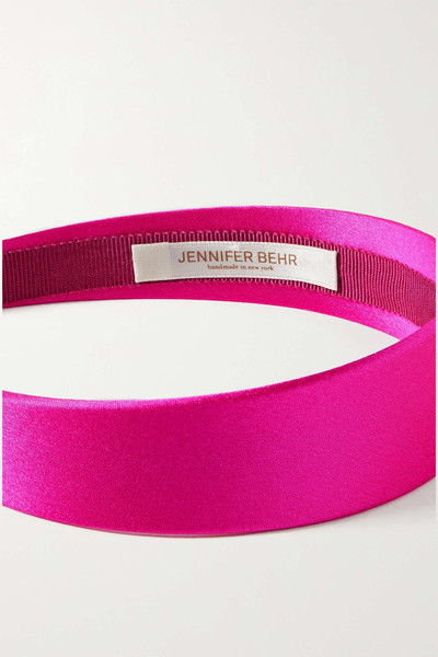 Jennifer Behr Lydia silk-satin headband outlook