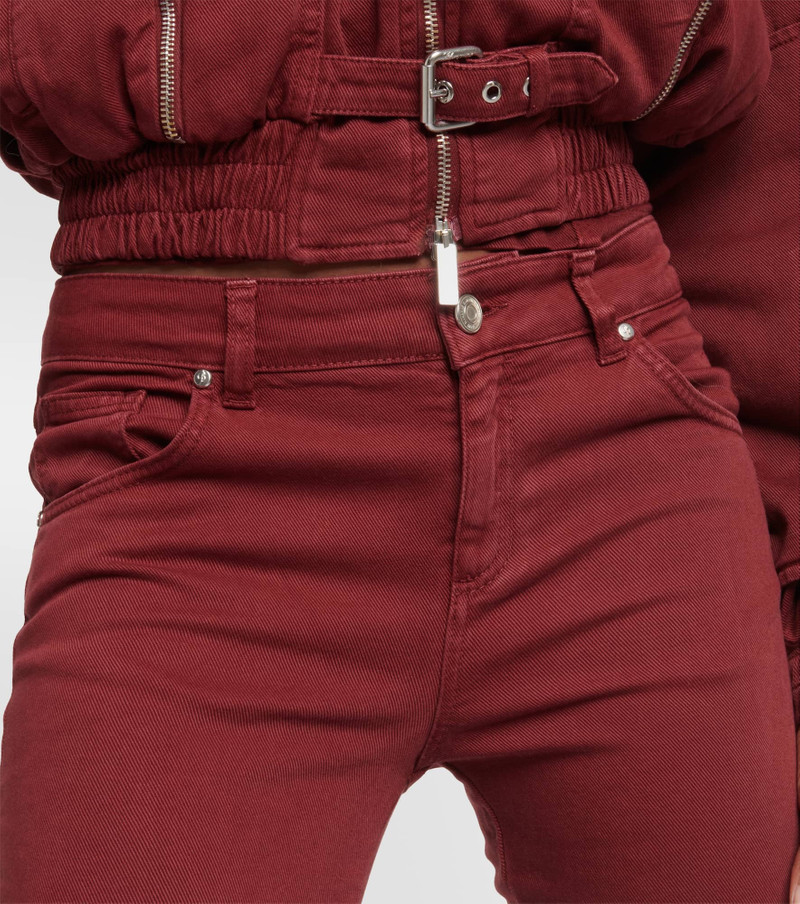 buckle-embellished cut-out jeans 4