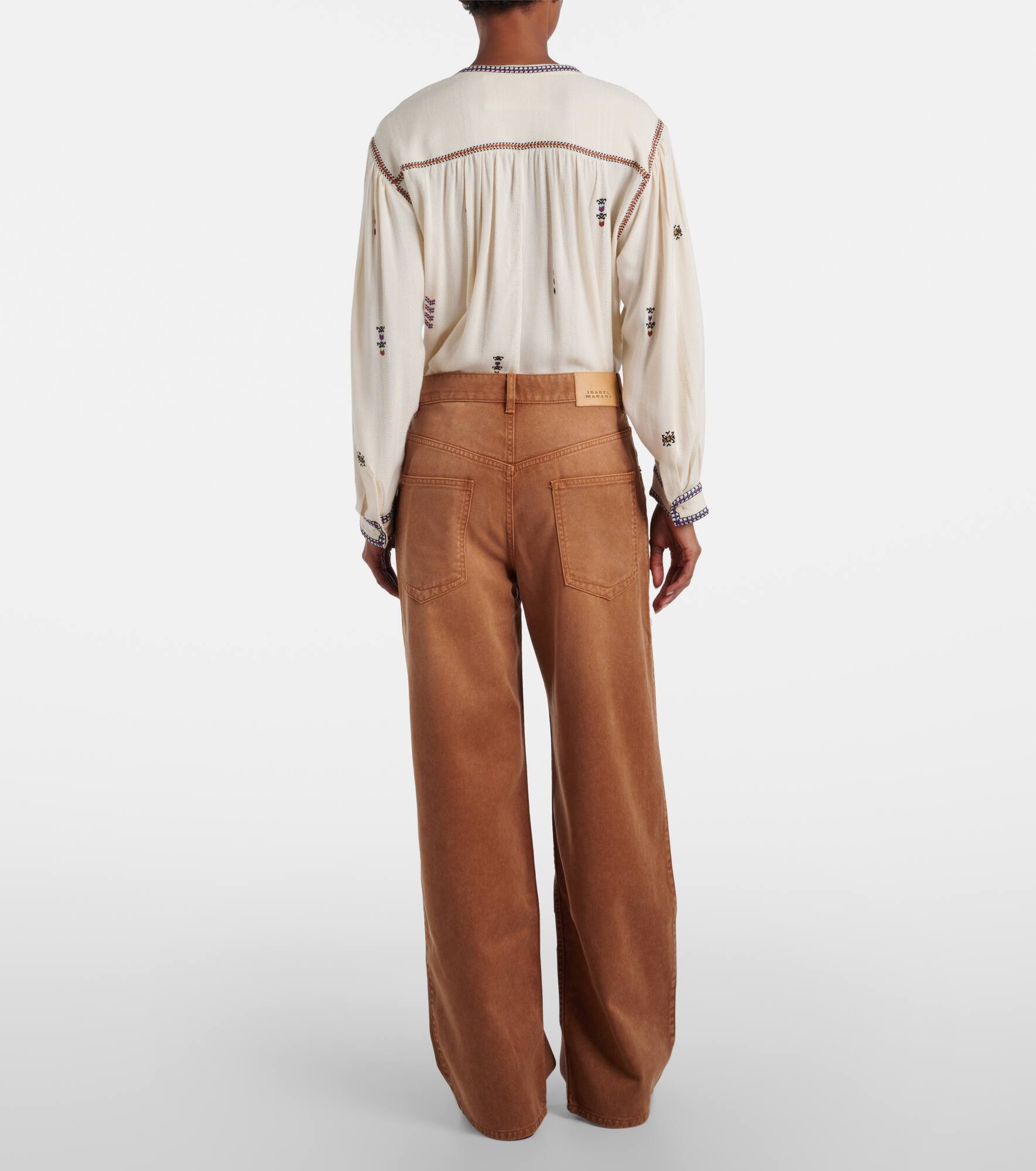 Rodaynaga high-rise wide-leg jeans - 3