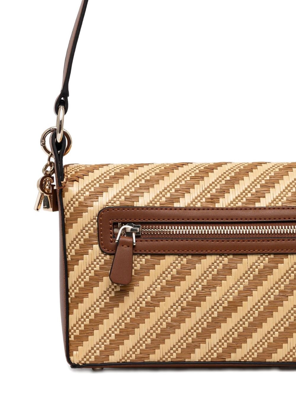 Simona striped shoulder bag - 3