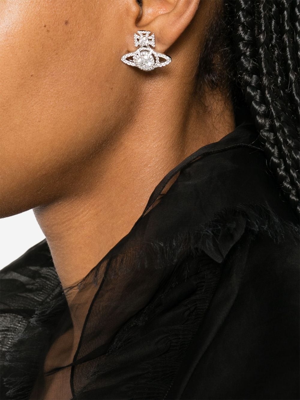 Norabelle crystal-embellished stud earrings - 2