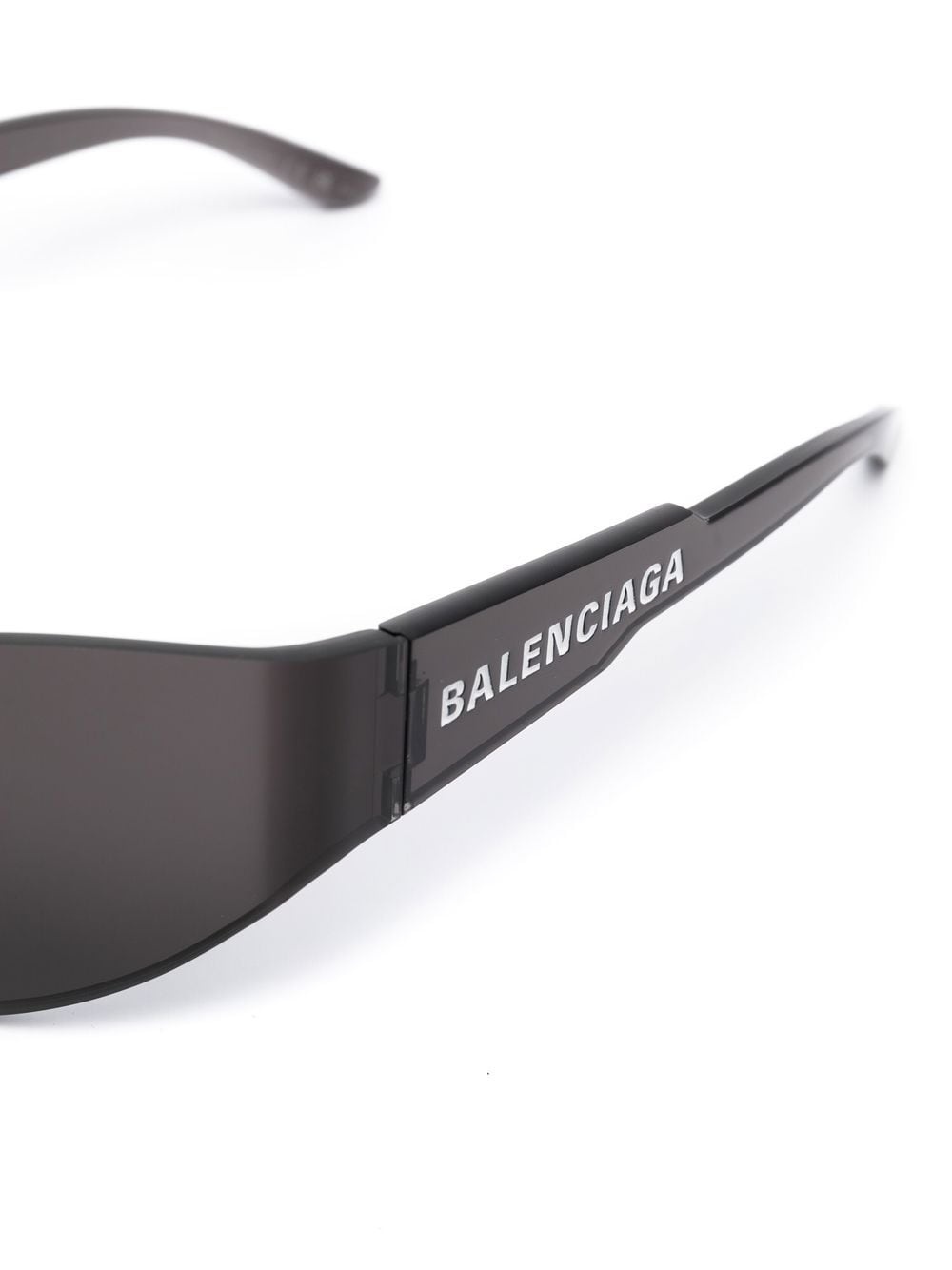 shield-transparent-frame sunglasses - 3