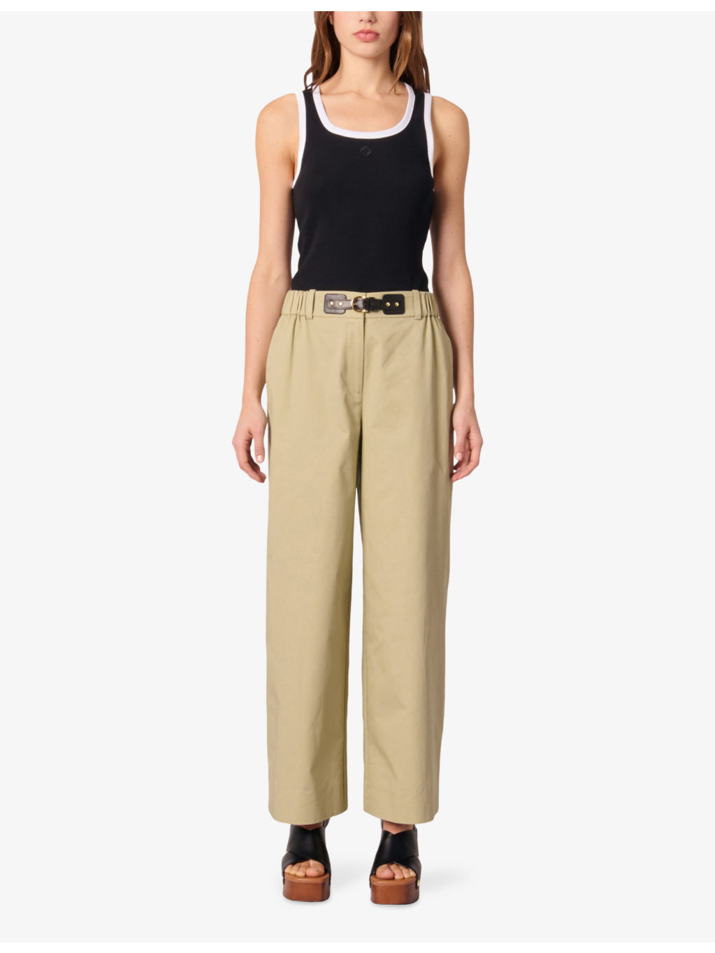 Logo-Embellished Straight-Leg Mid-Rise Cotton Trousers - 2