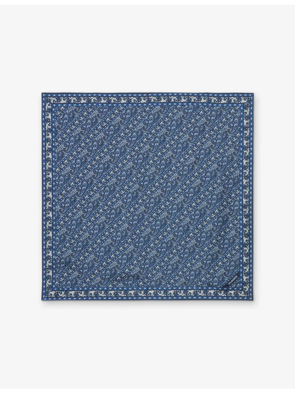 Paisley-Print Square Silk Scarf 65cm x 65cm - 1