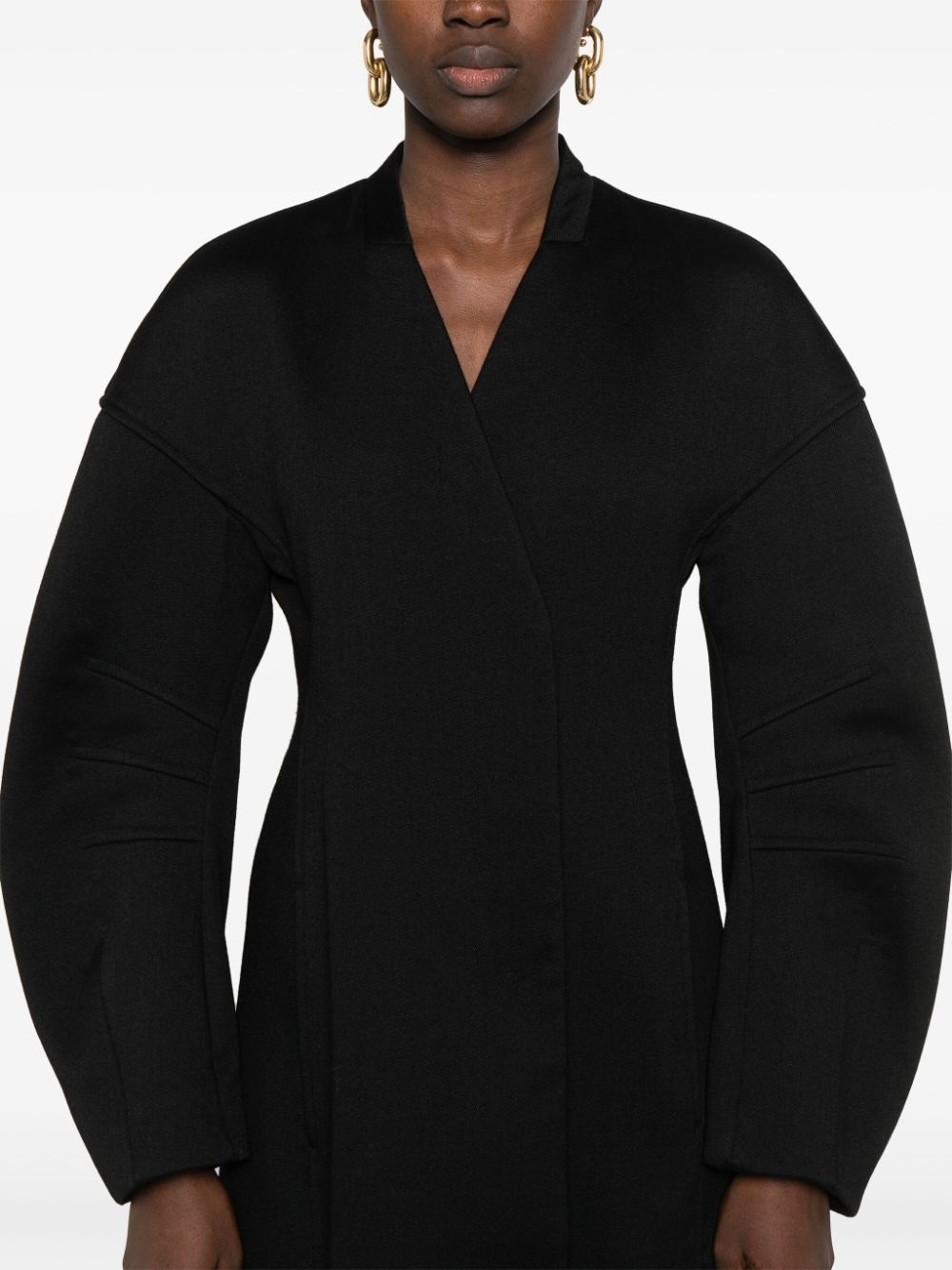 V-neck coat - 5