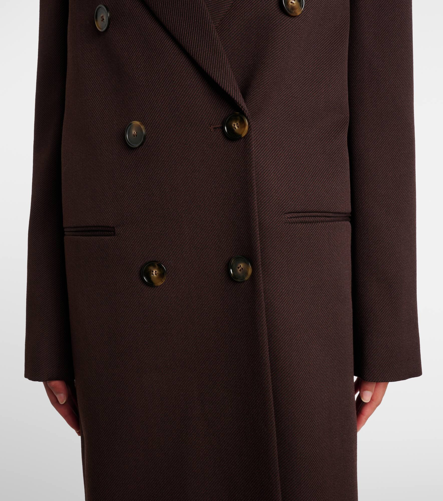 Wool twill coat - 5
