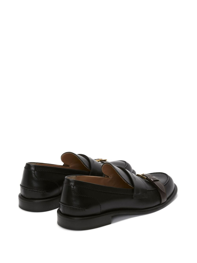 buckle-detail leather loafers 3