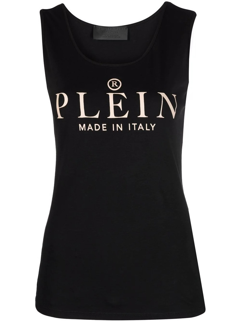 logo-print tank top 1
