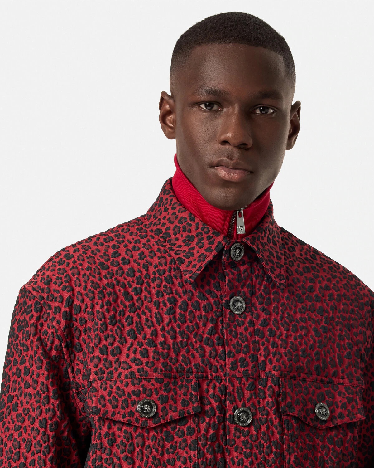Leopard Jacquard Overshirt - 3