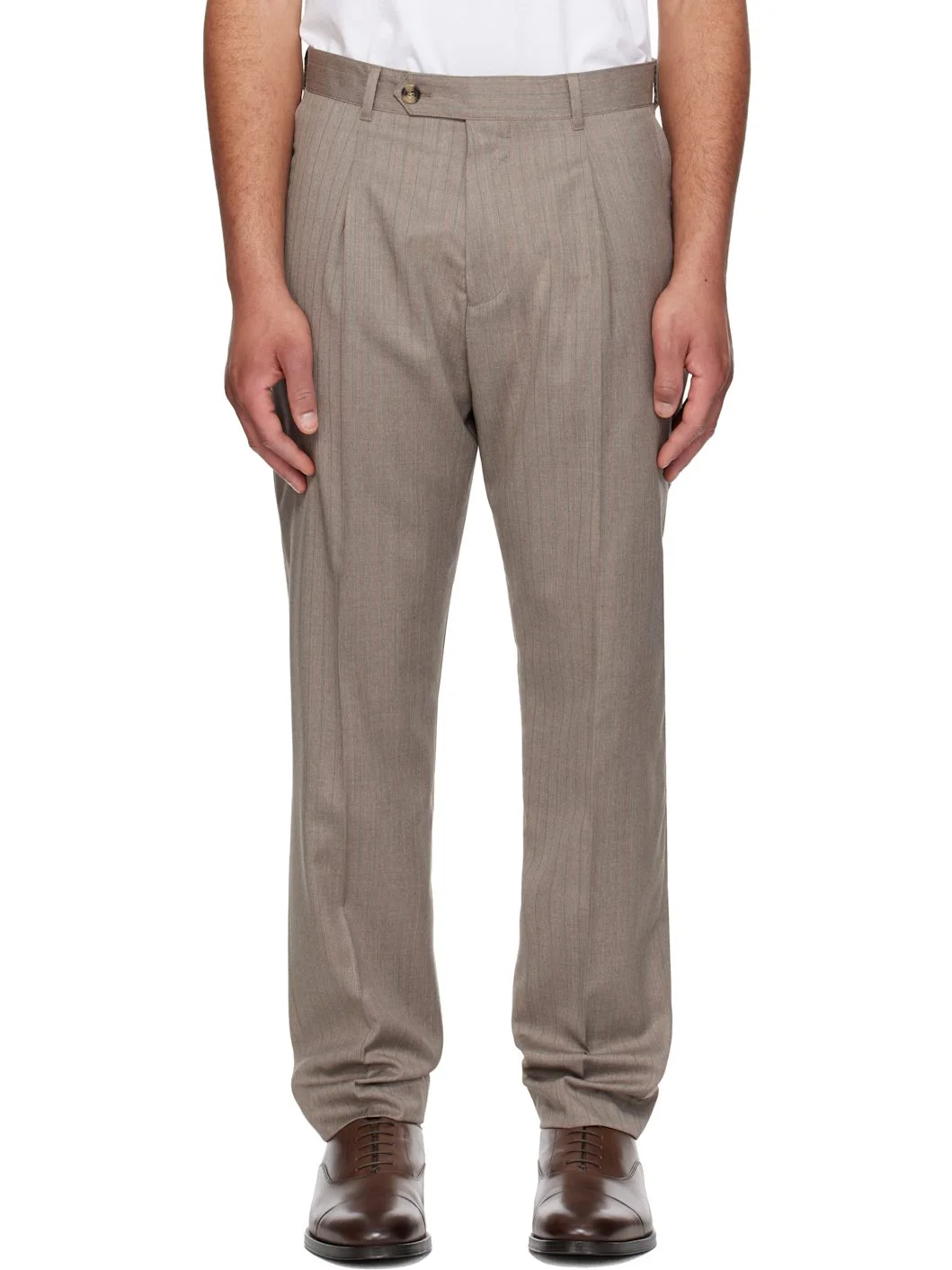 Brown Wool Trousers - 1