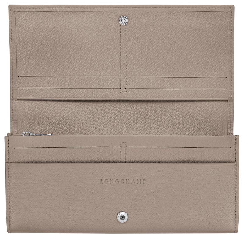 Longchamp Le Roseau Flap wallet Clay - Leather outlook