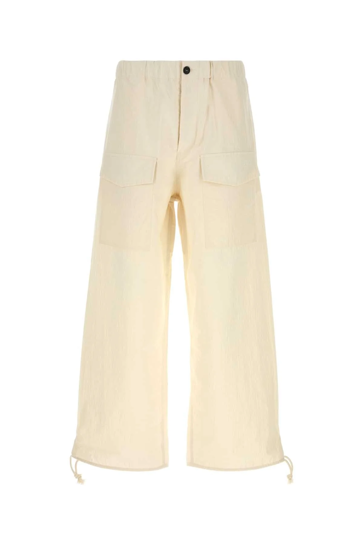 Jw Anderson Men Ivory Cotton Blend Cargo Pant - 1