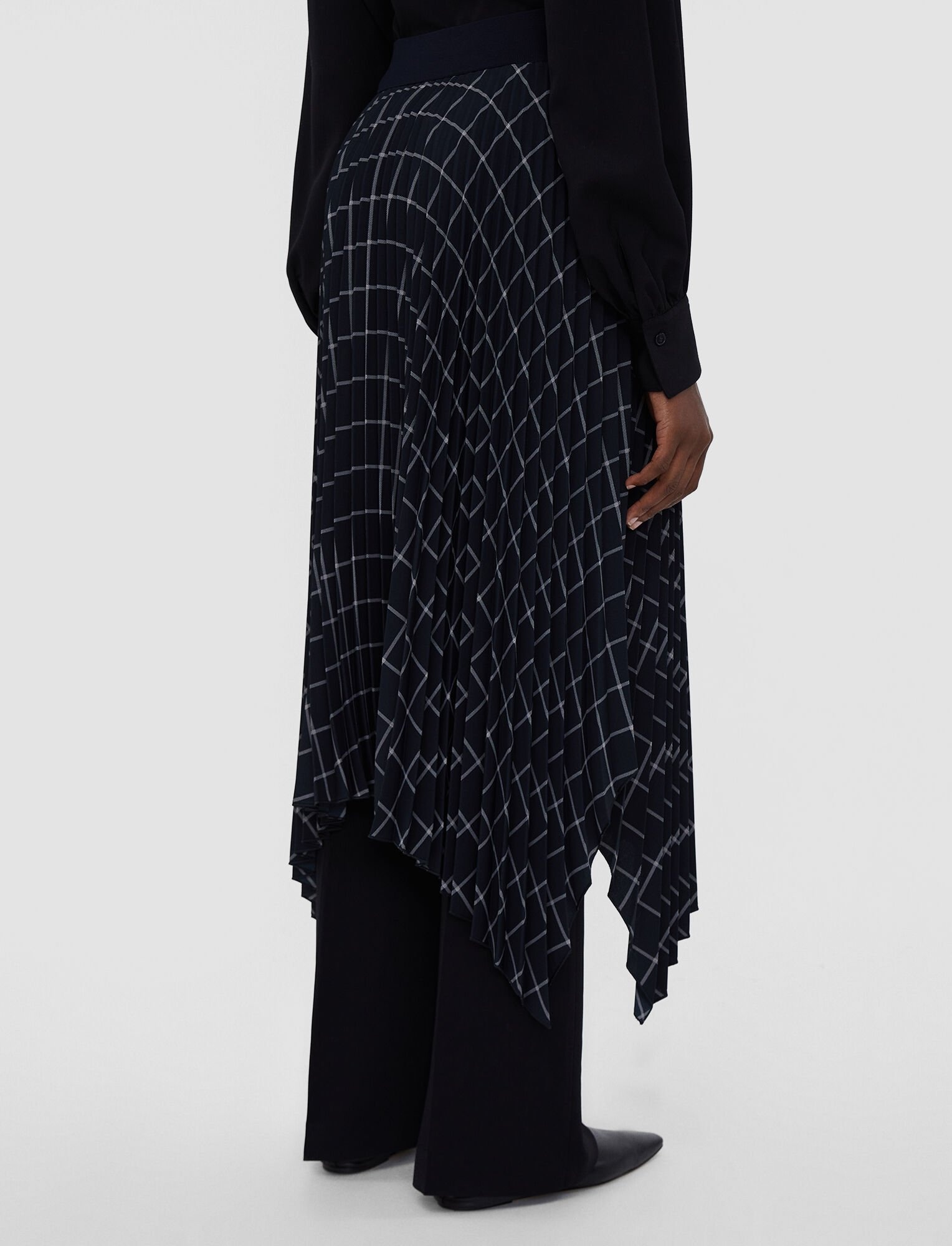 Printed Pleat Crepe Ade Skirt - 2