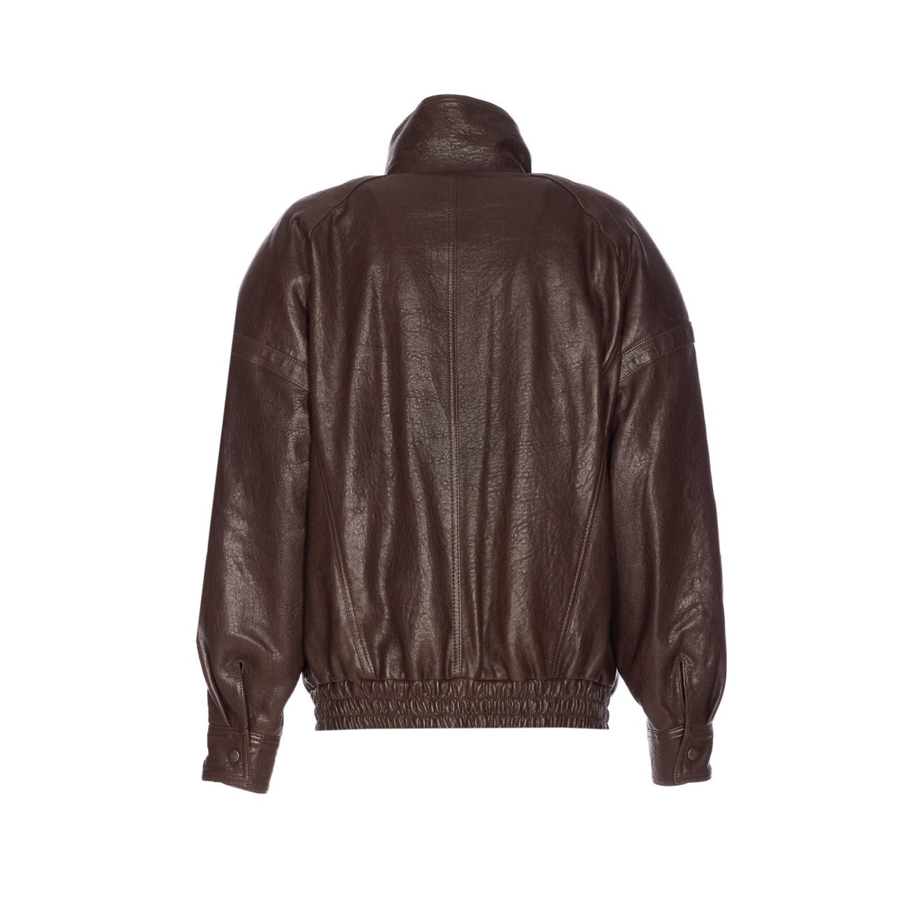 Saint Laurent Women Balloon Leather Calf Leather Jacket - 2