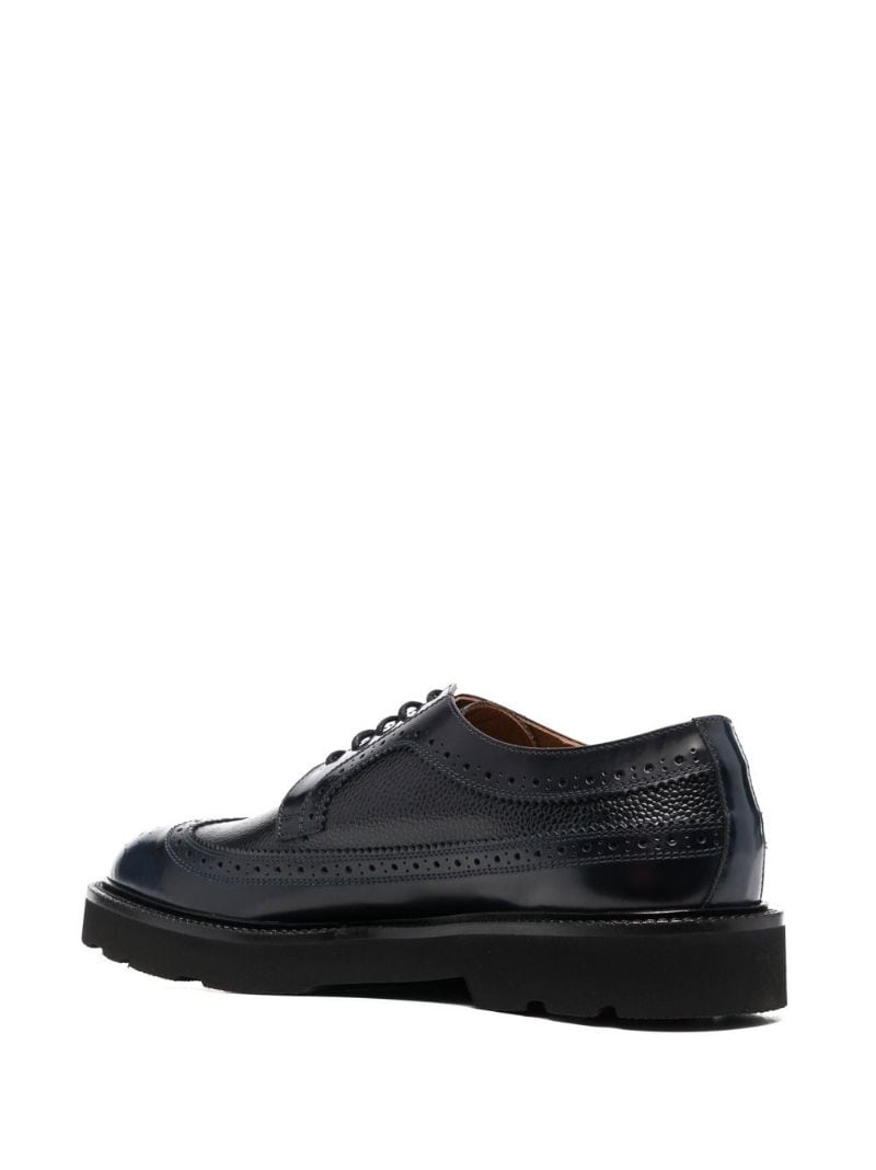 lace-up leather Oxford shoes - 3