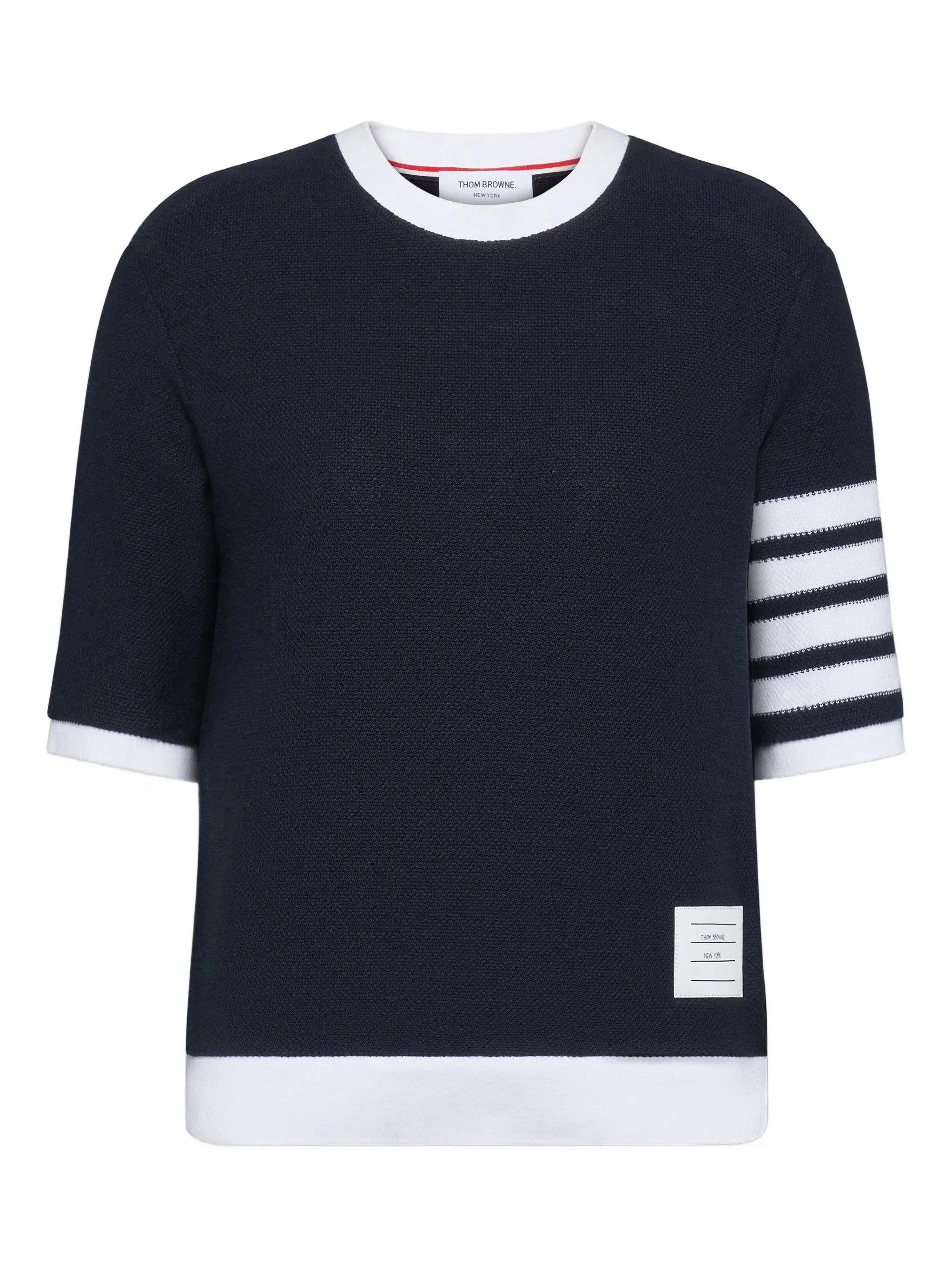 Thom Browne Textured 4-bar Tee T-shirt - 1