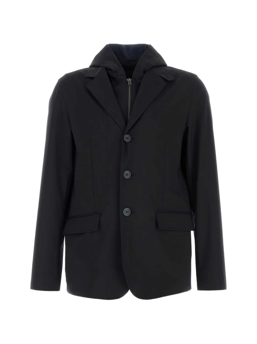 hooded blazer - 1