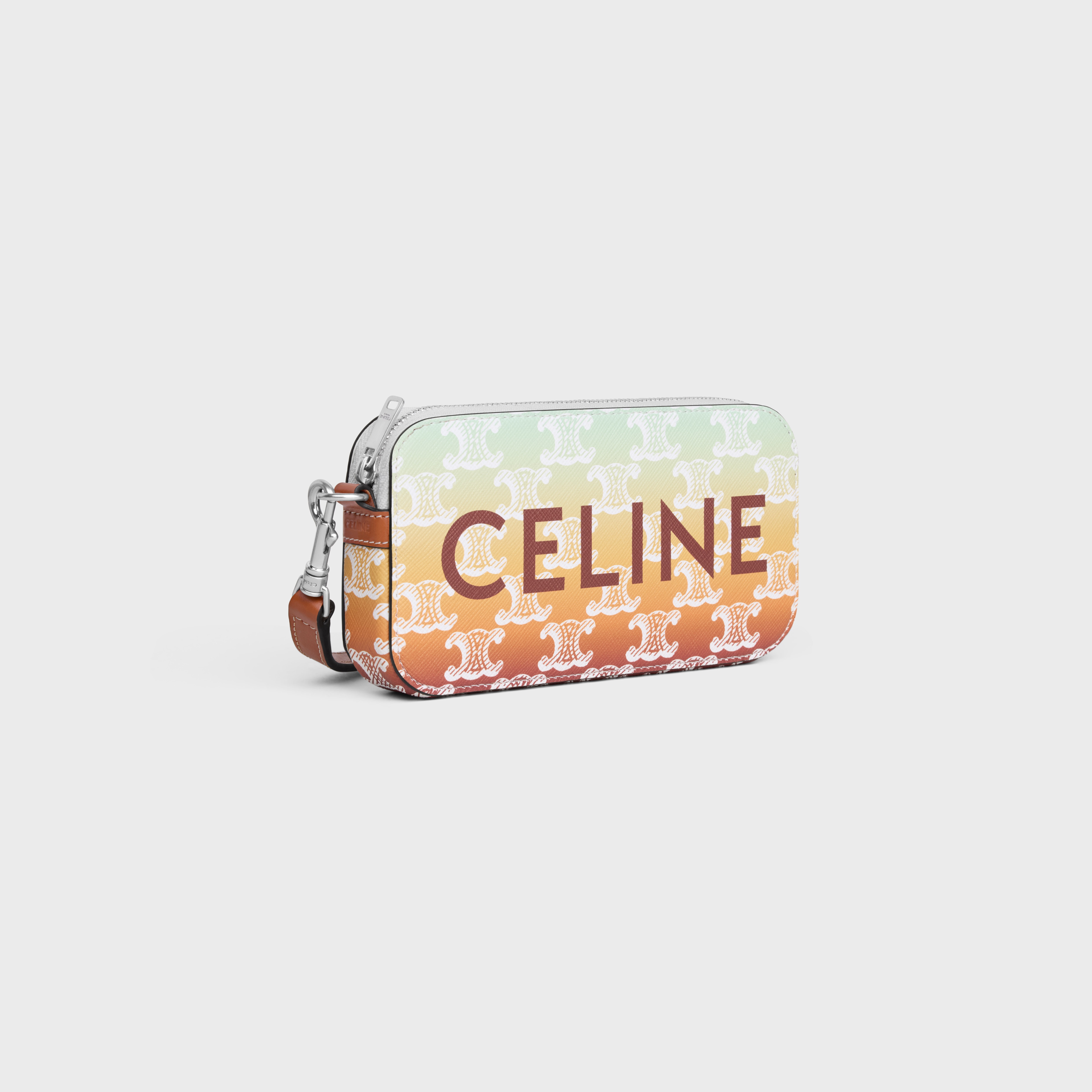 Horizontal pouch in TRIOMPHE CANVAS SUNSET WITH CELINE PRINT - 2