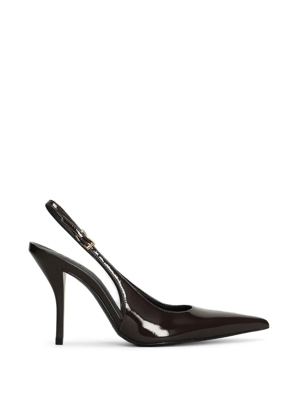 Liora patent-finish slingback heeled pumps - 1