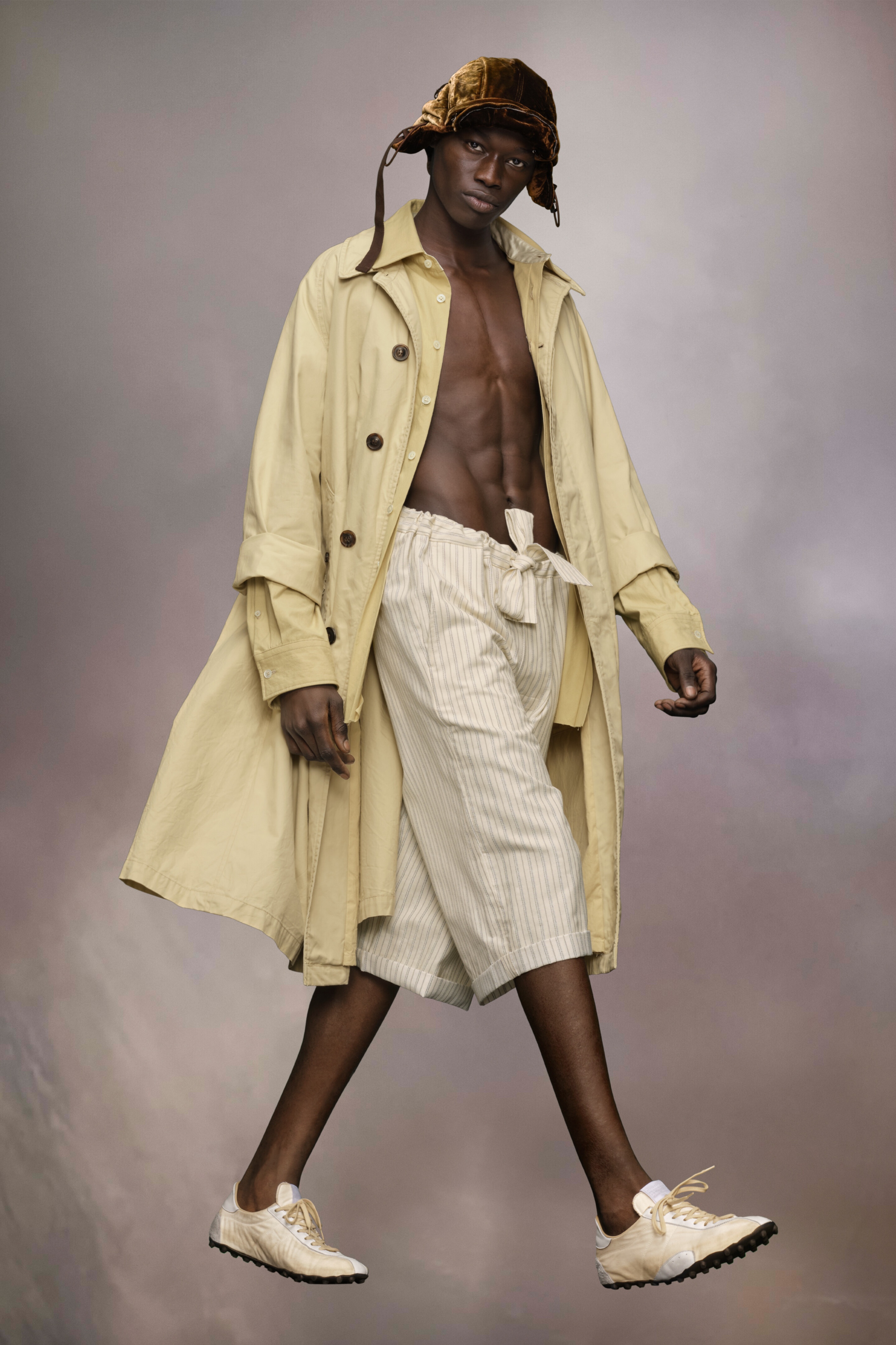 ジャケットその他 Maison Margiela Single-breasted trench coat ivory in cotton MAISON MARGIELA X MACKINTOSH | Ivory Women's Full-length