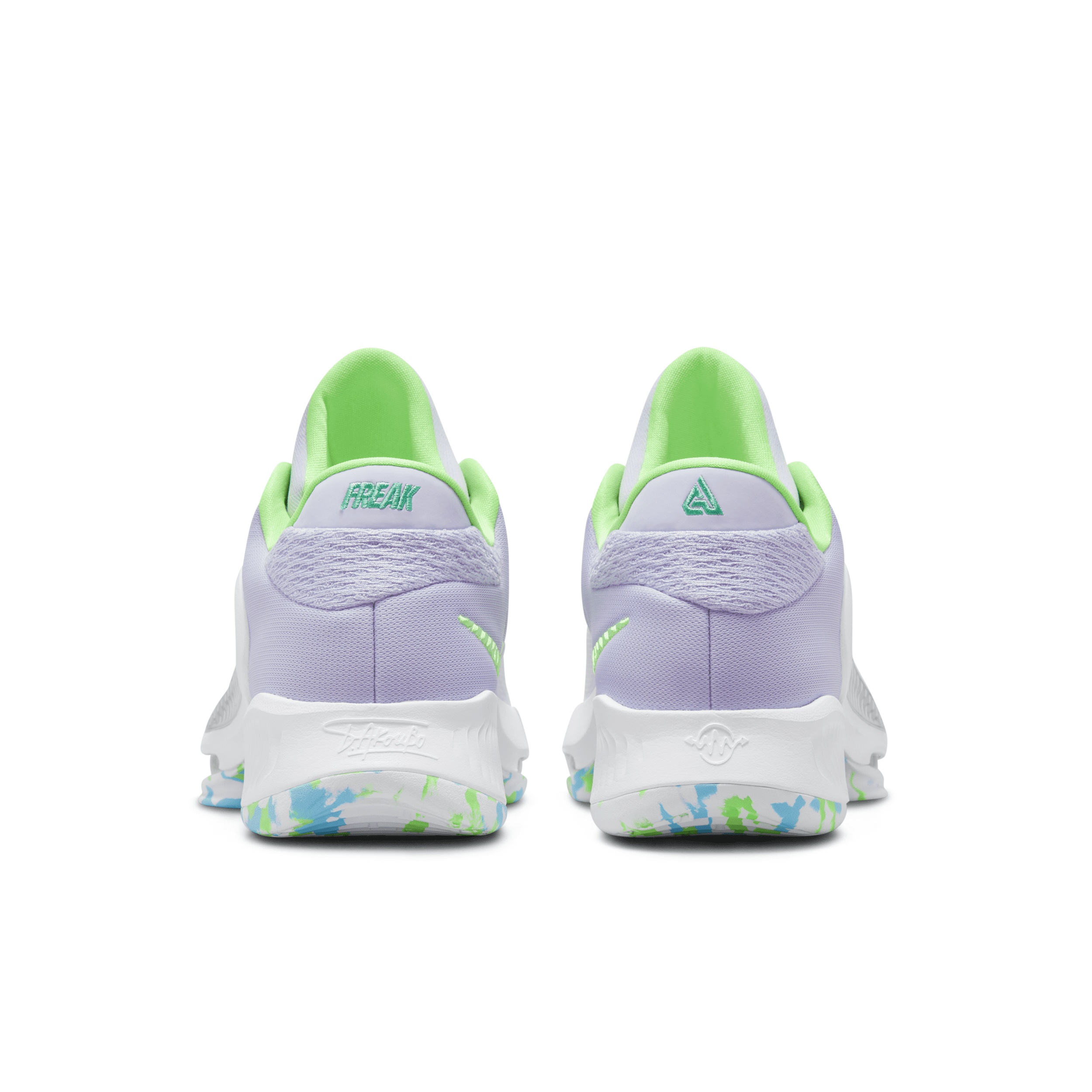 Nike Zoom Freak 4 DJ6149-101 Men\'s White Purple Green Basketball Shoes 10 Nike Zoom Freak 4 The Decision Men main image 3