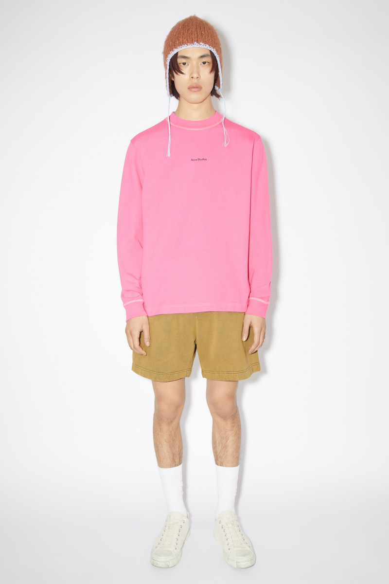 Acne Studios Cotton sweat shorts - Sage green outlook